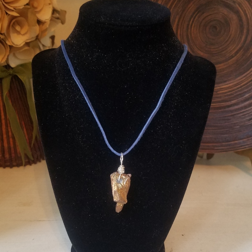 SMc Designs - Leather & Stone Necklace [MED]